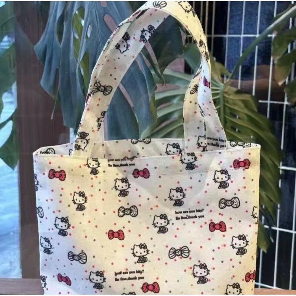 Hello Kitty Bow Angel Inspired Tote – Cute Fashion Storage & Shopping Bag